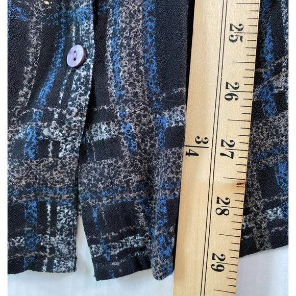 Soft Surroundings Womens Multicolor Plaid Tunic Top with Beading M Boho Party - Picture 9 of 12